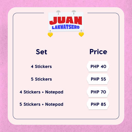 Juan Lakwatsero Set Pricelist